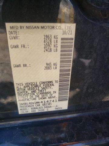 1N4BL4DV1MN414741 - 2021 NISSAN ALTIMA SV CHARCOAL photo 13