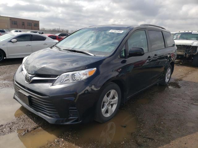 5TDKZ3DC4LS076097 - 2020 TOYOTA SIENNA LE BLACK photo 1
