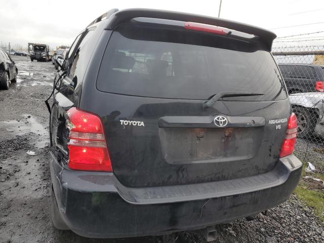 JTEHF21A410035318 - 2001 TOYOTA HIGHLANDER BLACK photo 6