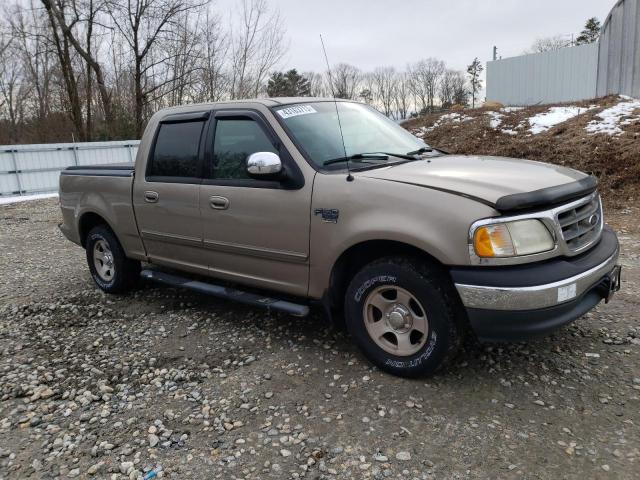 1FTRW07L61KA38375 - 2001 FORD F 150 SUPERCREW BEIGE photo 4