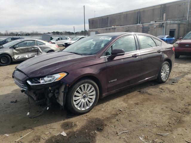 3FA6P0LU6DR251668 - 2013 FORD FUSION SE HYBRID MAROON photo 1