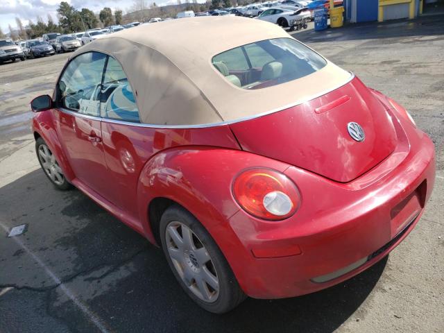 3VWSG31Y26M320546 - 2006 VOLKSWAGEN NEW BEETLE CONVERTIBLE OPTION PACKAGE 2 RED photo 2
