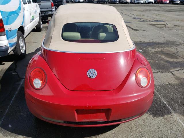 3VWSG31Y26M320546 - 2006 VOLKSWAGEN NEW BEETLE CONVERTIBLE OPTION PACKAGE 2 RED photo 6
