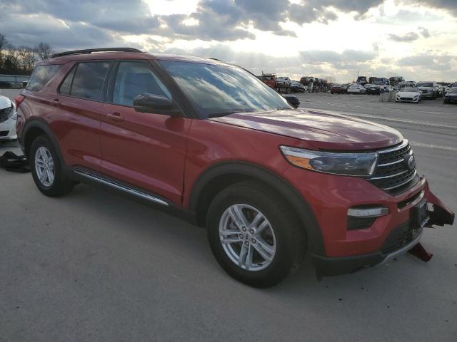 1FMSK8DH1NGB94405 - 2022 FORD EXPLORER XLT RED photo 4