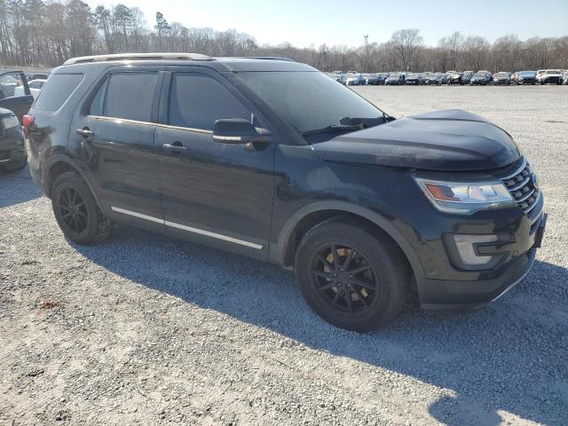 1FM5K8D84HGD24789 - 2017 FORD EXPLORER XLT BLACK photo 4