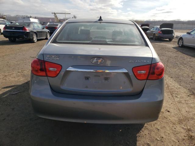 KMHDU4ADXAU195383 - 2010 HYUNDAI ELANTRA BLUE GRAY photo 6