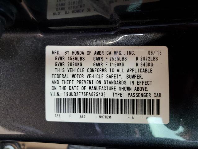 19UUB2F76FA025436 - 2015 ACURA TLX ADVANCE CHARCOAL photo 13