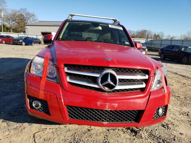 WDCGG5GB2AF391501 - 2010 MERCEDES-BENZ GLK 350 RED photo 5