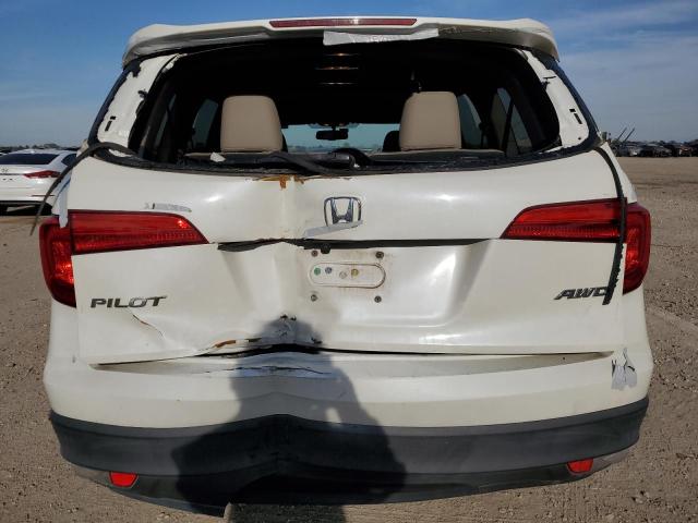 5FNYF6H53GB079051 - 2016 HONDA PILOT EXL WHITE photo 6