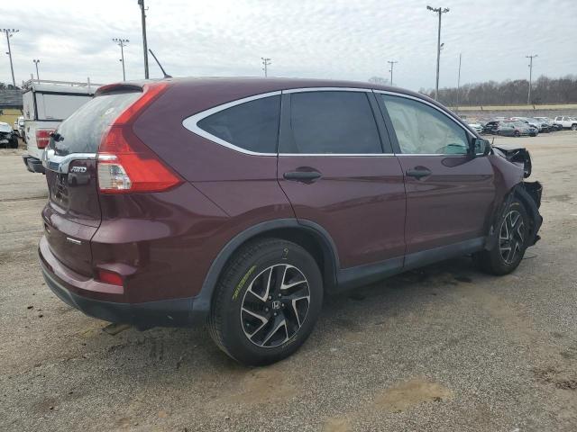 5J6RM4H49GL043281 - 2016 HONDA CR-V SE MAROON photo 3