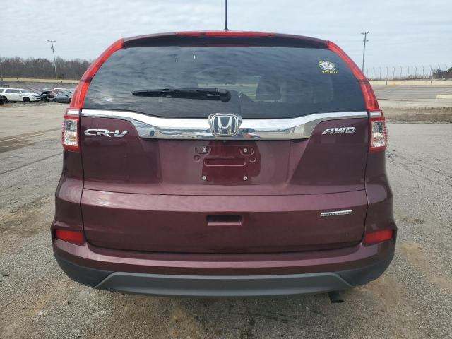 5J6RM4H49GL043281 - 2016 HONDA CR-V SE MAROON photo 6