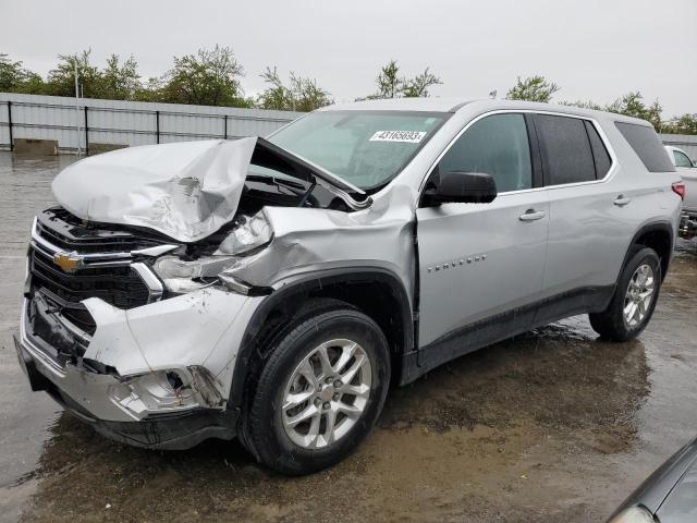 1GNERFKWXLJ297848 - 2020 CHEVROLET TRAVERSE LS SILVER photo 1