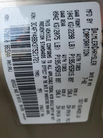 3C4FY48BX3T521721 - 2003 CHRYSLER PT CRUISER CLASSIC 棕色 照片 12