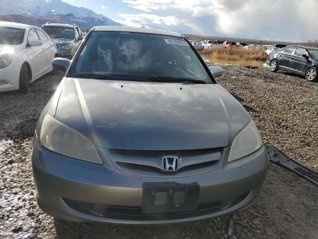 JHMES26715S001250 - 2005 HONDA CIVIC EX GRAY photo 5