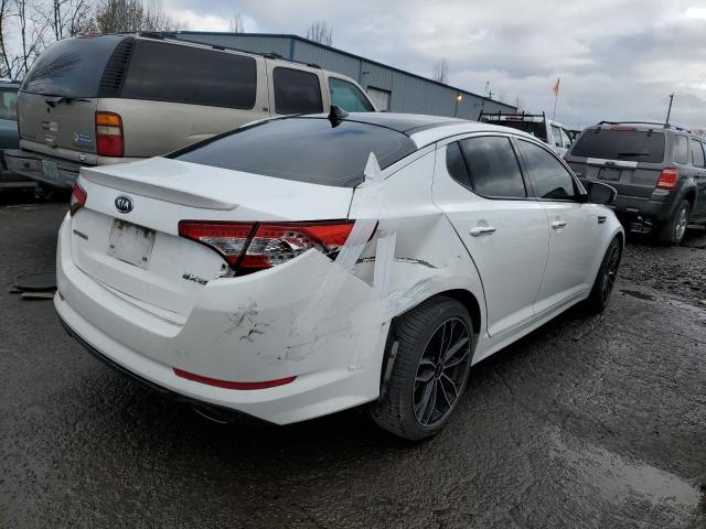 5XXGR4A63CG011561 - 2012 KIA OPTIMA SX WHITE photo 3