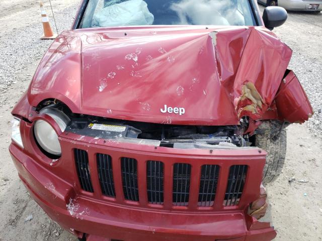 1J4NF4FB2AD581137 - 2010 JEEP COMPASS SPORT RED photo 12