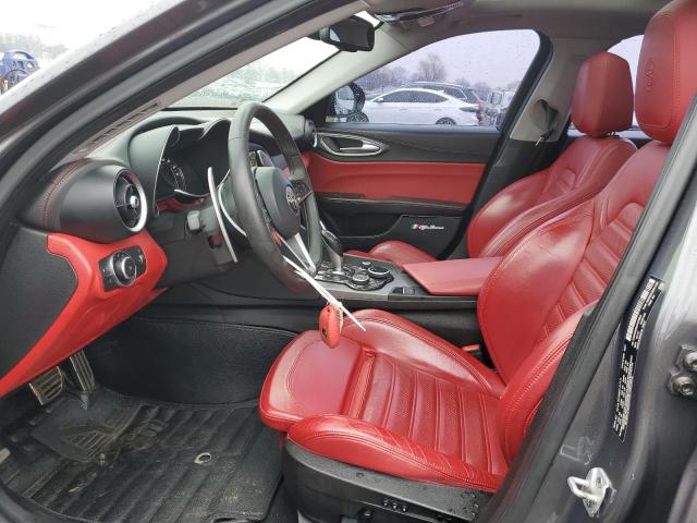 ZARFAEEN0J7570863 - 2018 ALFA ROMEO GIULIA TI Q4 GRAY photo 7