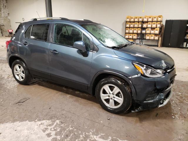 KL7CJLSM8MB376089 - 2021 CHEVROLET TRAX 1LT BLUE photo 4