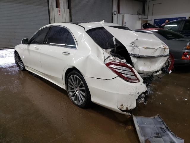 WDDUG8FB3EA050760 - 2014 MERCEDES-BENZ S 550 4MATIC WHITE photo 2