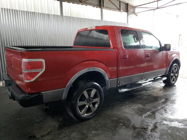 1FTPW14V89FA91585 - 2009 FORD F150 SUPERCREW RED photo 3