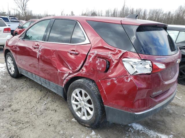 3GNAXJEV1JL119052 - 2018 CHEVROLET EQUINOX LT RED photo 2