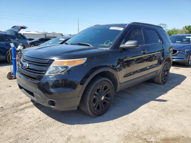 1FM5K8AR7EGA92147 - 2014 FORD EXPLORER POLICE INTERCEPTOR BLACK photo 1