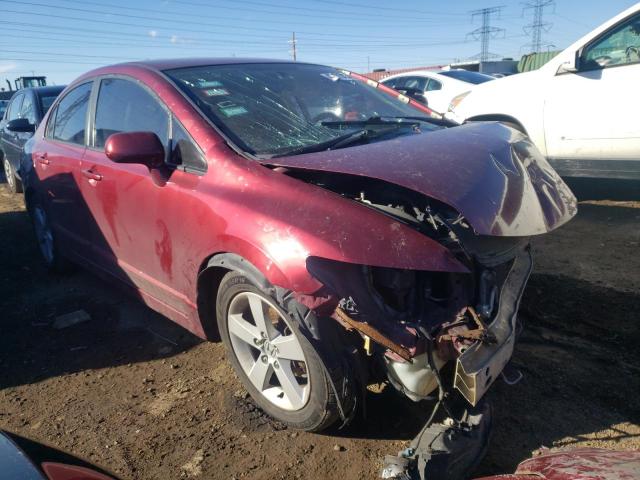 1HGFA16538L107636 - 2008 HONDA CIVIC LX RED photo 4