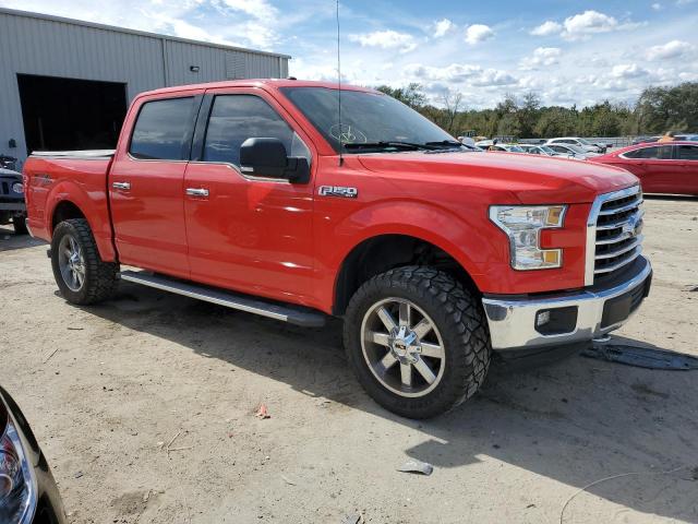 1FTEW1EF2GFA06493 - 2016 FORD F150 SUPERCREW RED photo 4