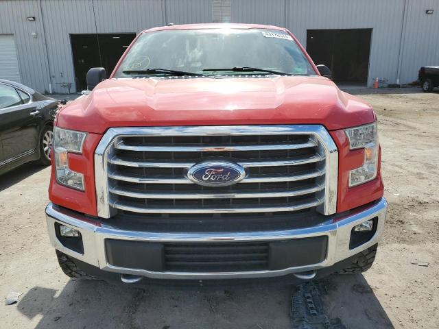 1FTEW1EF2GFA06493 - 2016 FORD F150 SUPERCREW RED photo 5