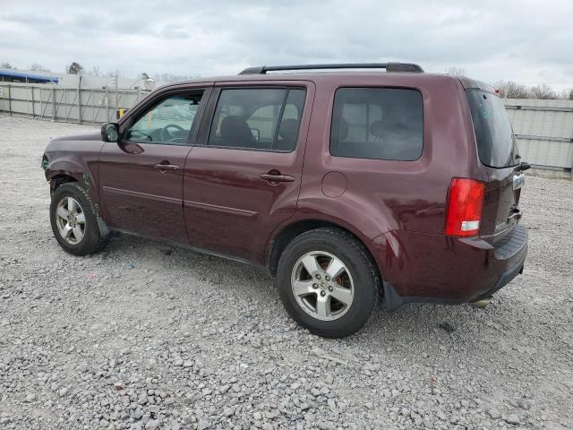 5FNYF4H52AB034694 - 2010 HONDA PILOT EXL BURGUNDY photo 2