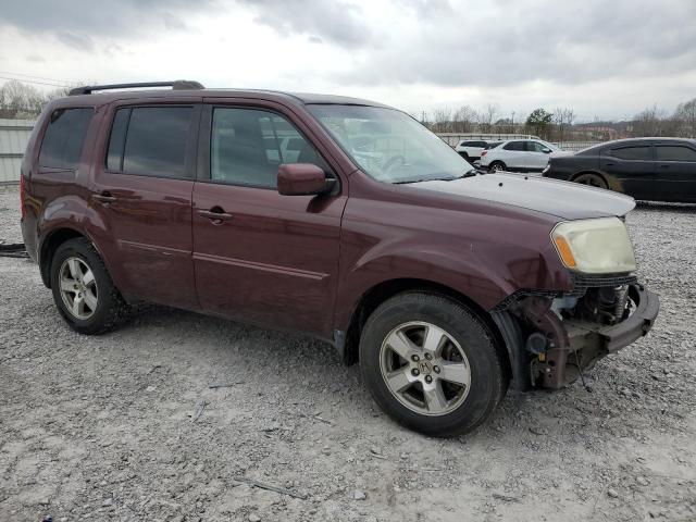 5FNYF4H52AB034694 - 2010 HONDA PILOT EXL BURGUNDY photo 4