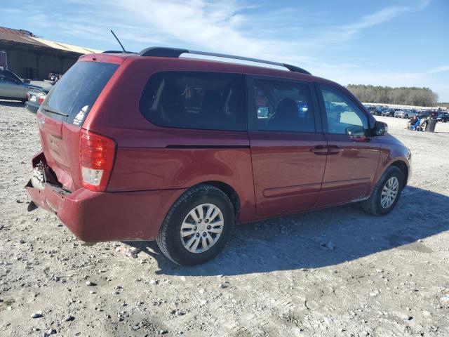 KNDMG4C73C6433231 - 2012 KIA SEDONA LX BURGUNDY photo 3