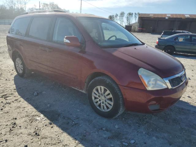 KNDMG4C73C6433231 - 2012 KIA SEDONA LX BURGUNDY photo 4