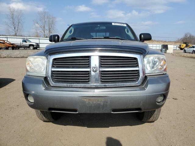 1D7HW48N65S365759 - 2005 DODGE DAKOTA QUAD SLT GRAY photo 5