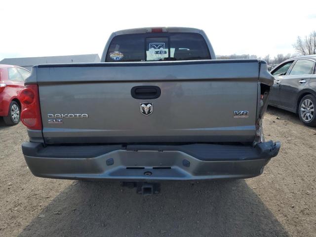 1D7HW48N65S365759 - 2005 DODGE DAKOTA QUAD SLT GRAY photo 6