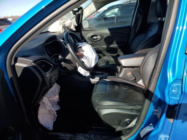 1C4PJMBX7KD274613 - 2019 JEEP CHEROKEE TRAILHAWK BLUE photo 7