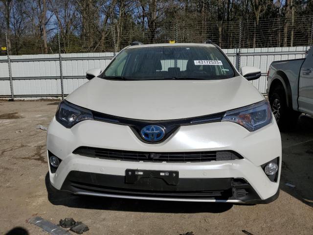 JTMDJREV5JD199807 - 2018 TOYOTA RAV4 HV LIMITED WHITE photo 5