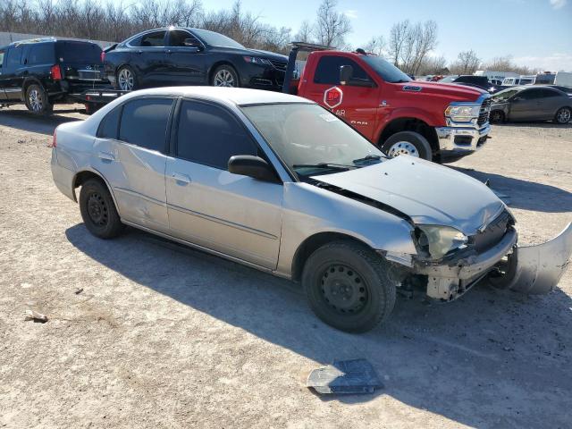 1HGES16683L022933 - 2003 HONDA CIVIC LX GRAY photo 4