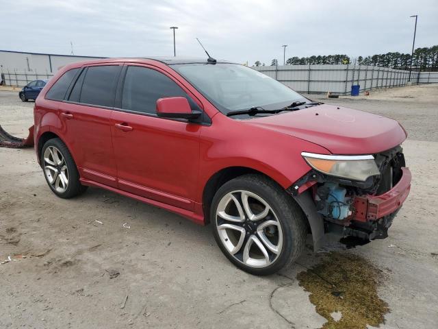 2FMDK4AK4BBA55860 - 2011 FORD EDGE SPORT RED photo 4