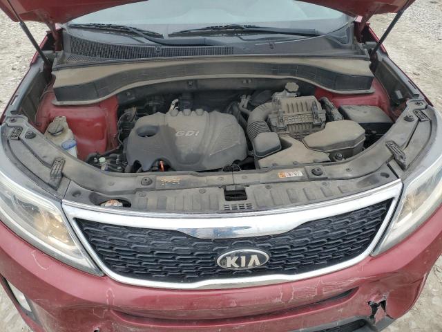 5XYKT3A66EG548574 - 2014 KIA SORENTO LX RED photo 11