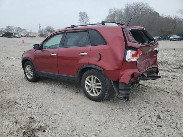 5XYKT3A66EG548574 - 2014 KIA SORENTO LX RED photo 2