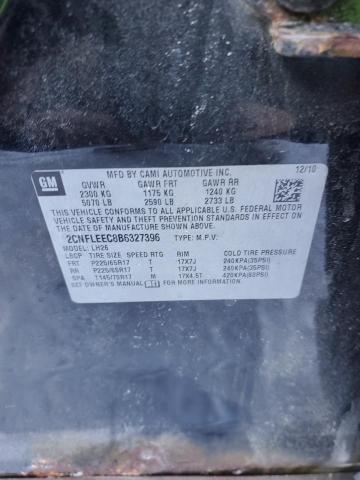 2CNFLEEC8B6327396 - 2011 CHEVROLET EQUINOX LT BLACK photo 14