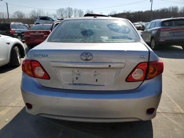 2T1BU40E09C069127 - 2009 TOYOTA COROLLA BASE SILVER photo 6