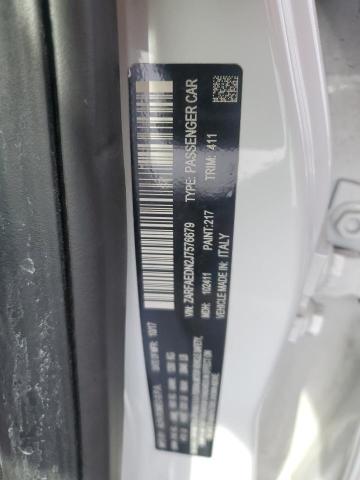 ZARFAEDN2J7576679 - 2018 ALFA ROMEO GIULIA Q4 白色 照片 12