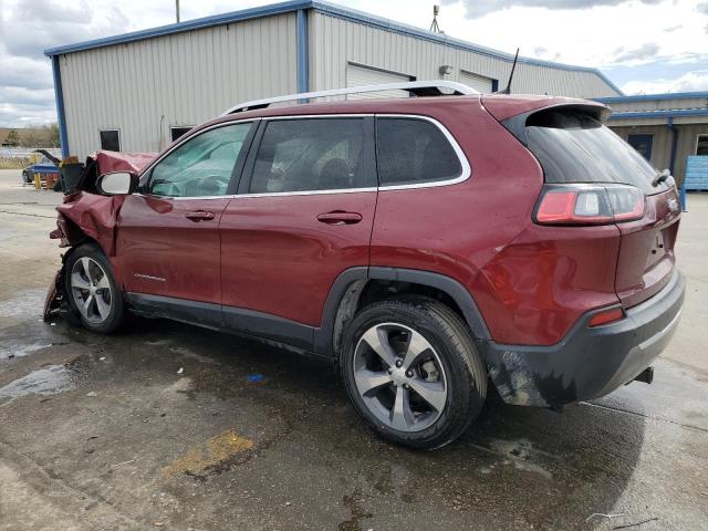 1C4PJLDB7KD396206 - 2019 JEEP CHEROKEE LIMITED BURGUNDY photo 2