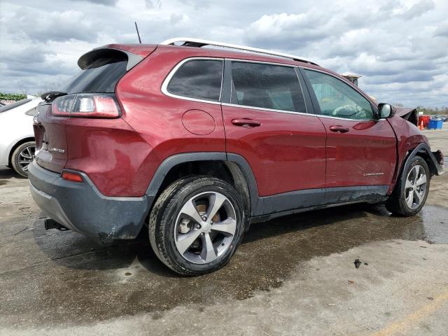 1C4PJLDB7KD396206 - 2019 JEEP CHEROKEE LIMITED BURGUNDY photo 3