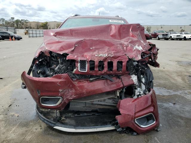 1C4PJLDB7KD396206 - 2019 JEEP CHEROKEE LIMITED BURGUNDY photo 5