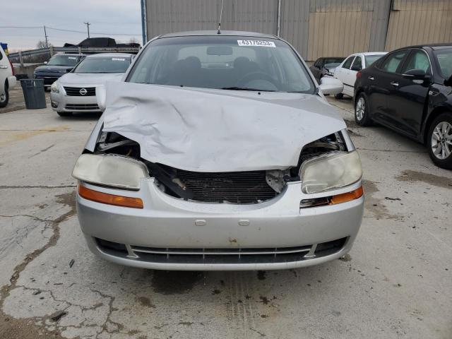 KL1TD566X6B554063 - 2006 CHEVROLET AVEO BASE SILVER photo 5