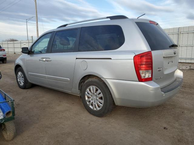 KNDMG4C79E6541985 - 2014 KIA SEDONA LX SILVER photo 2