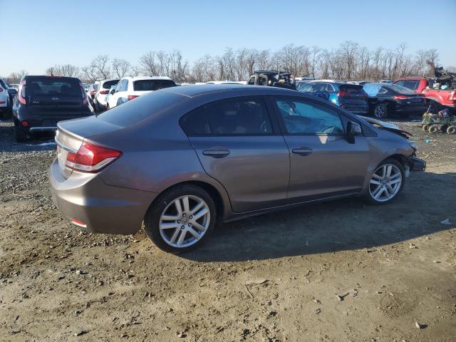 2HGFB2F54DH564210 - 2013 HONDA CIVIC LX GRAY photo 3